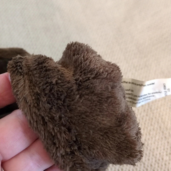 Suede leather gloves in dark brown 6 - Picture 3 of 4